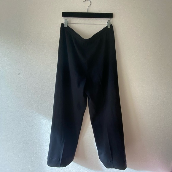 St John | Santana Knit | Wide Leg Drawstring Pants - Picture 5 of 5